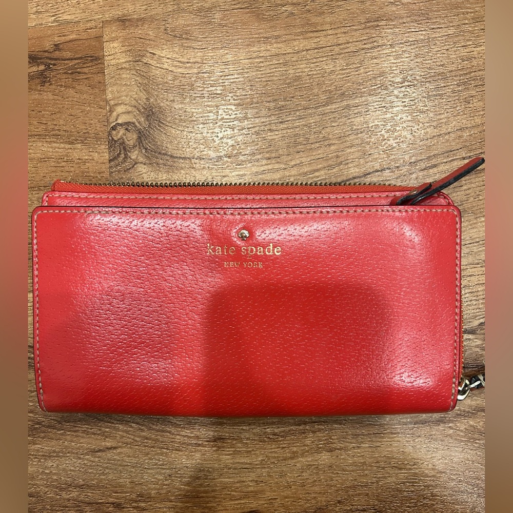Kate Spade Vibrant Red Leather Wallet